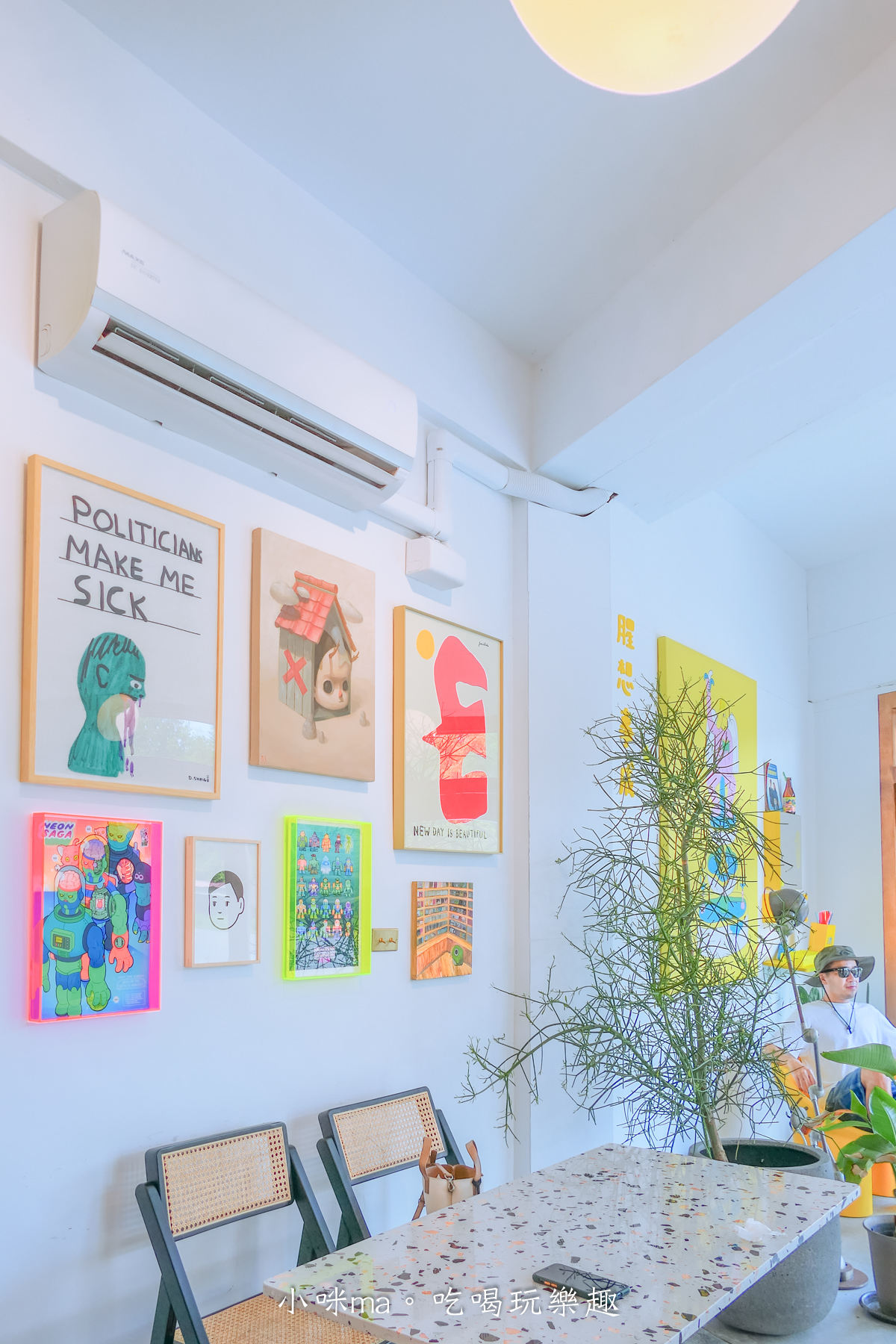 Cabret Cafe｜新城台九線旁純白色藝術咖啡廳，從門口開始就很好拍，停下來喝杯咖啡吧。花蓮美食
