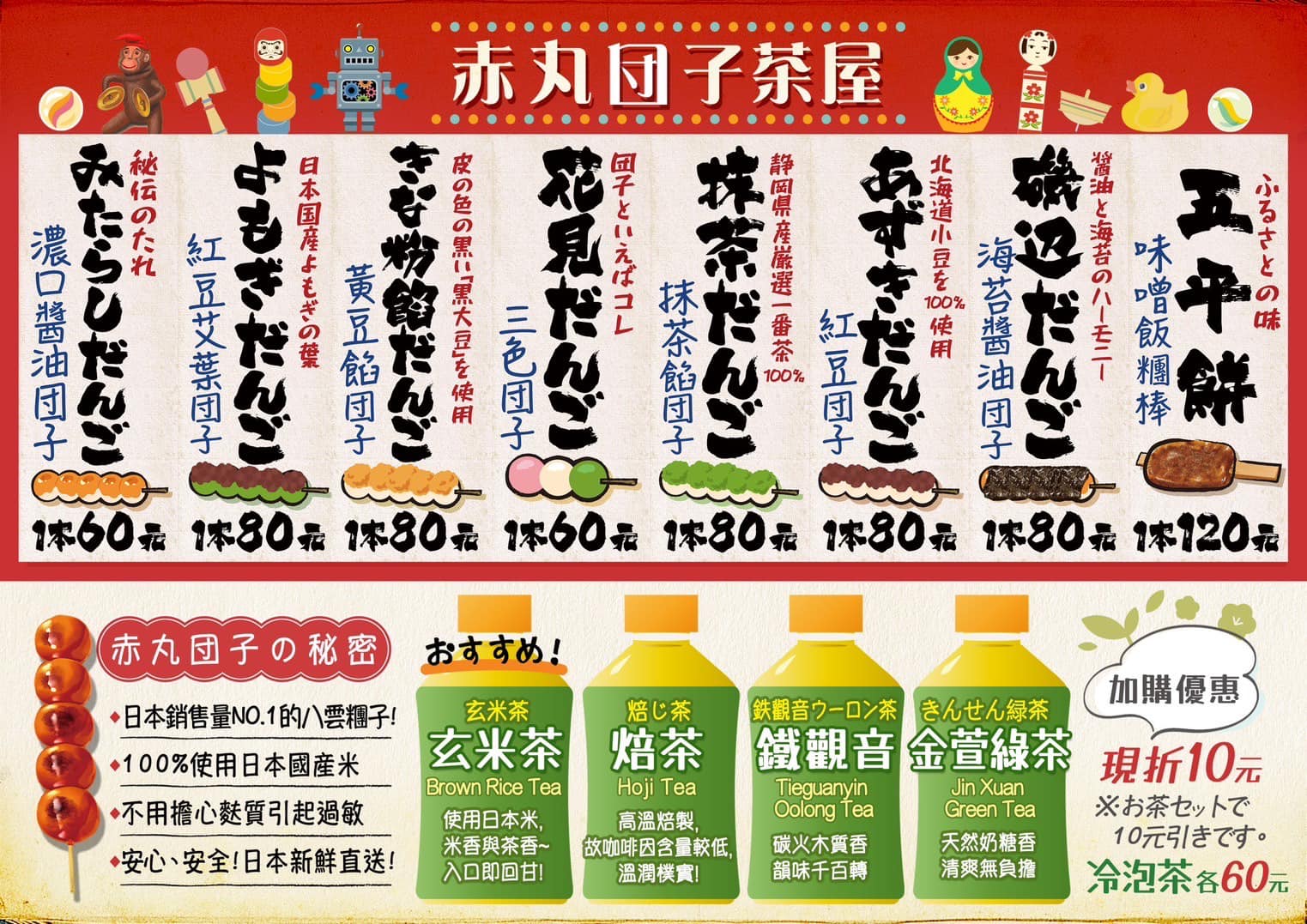 【捷運中山站美食】赤丸 団子|赤峰街新開的日式糰子店!7種口味 鹹甜任你選,店內還有復古懷舊童玩,中山區美食 - 第11張圖 【捷運中山站美食】赤丸 団子|赤峰街新開的日式糰子店!7種口味 鹹甜任你選,店內還有復古懷舊童玩,中山區美食