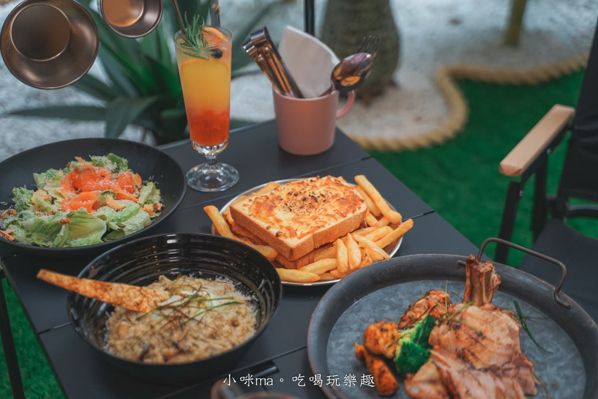 【國父紀念館美食】本質煮藝 Born to EAT｜女孩們衝起來！絕美綠洲仙人掌露營風餐廳，舒芙蕾配上百香果，怎麼這麼搭！