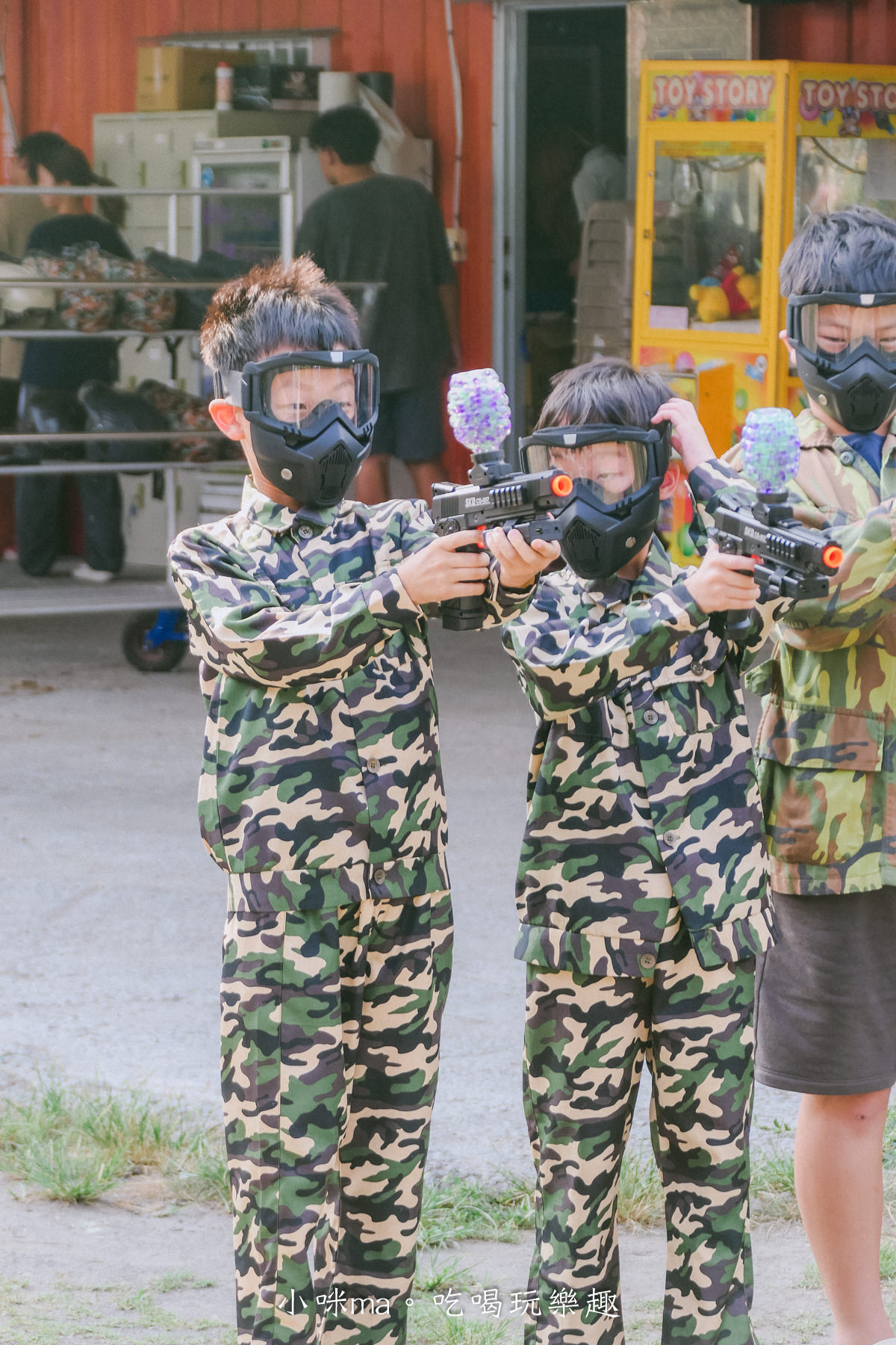 【南投景點】埔里漆彈場｜兒童水彈、漆彈 射擊團戰超好玩！內有價目表，近國道六號，埔里親子景點