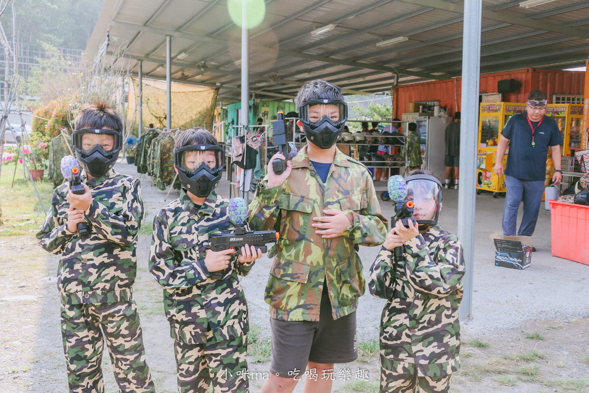 【南投景點】埔里漆彈場｜兒童水彈、漆彈 射擊團戰超好玩！內有價目表，近國道六號，埔里親子景點
