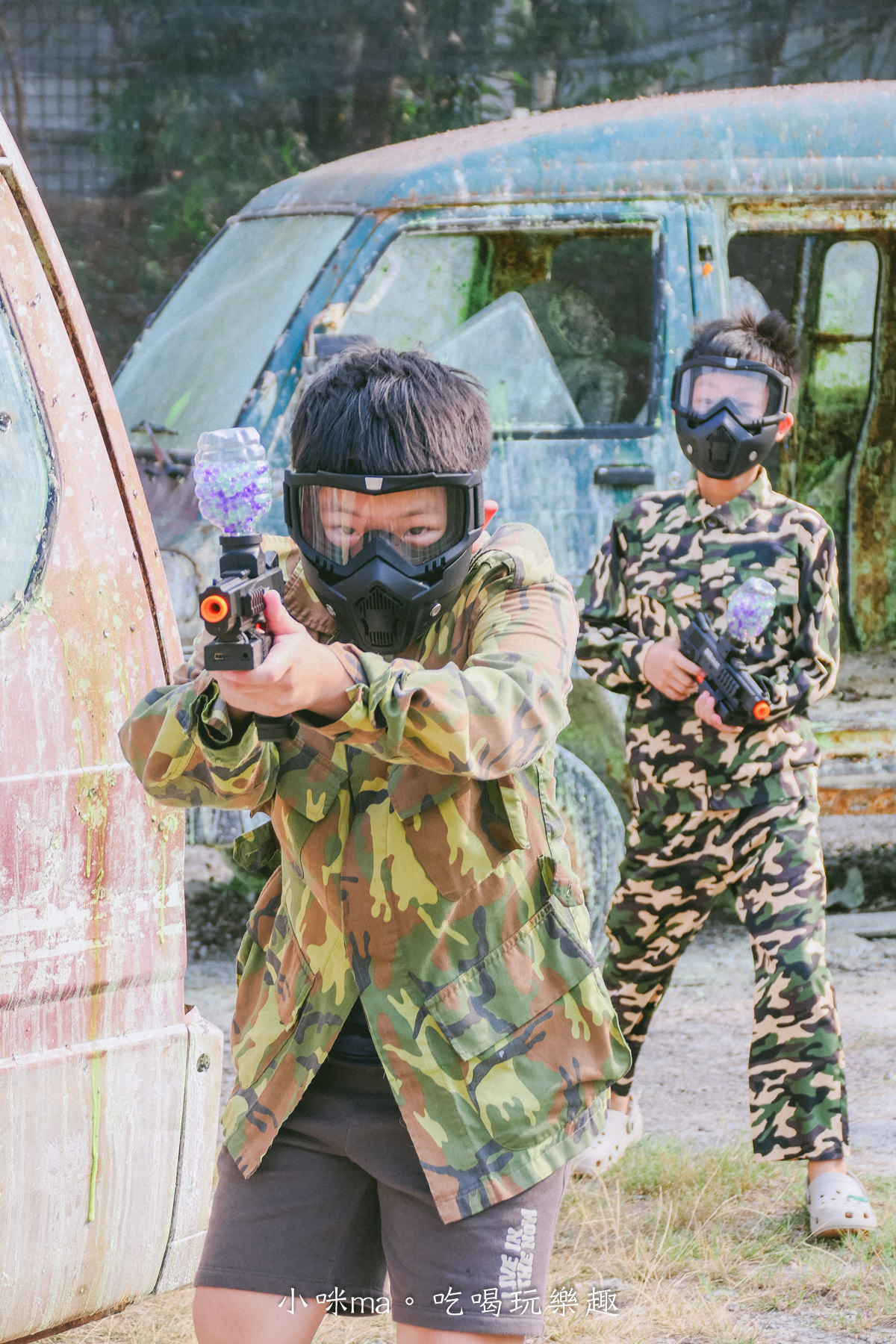 【南投景點】埔里漆彈場｜兒童水彈、漆彈 射擊團戰超好玩！內有價目表，近國道六號，埔里親子景點