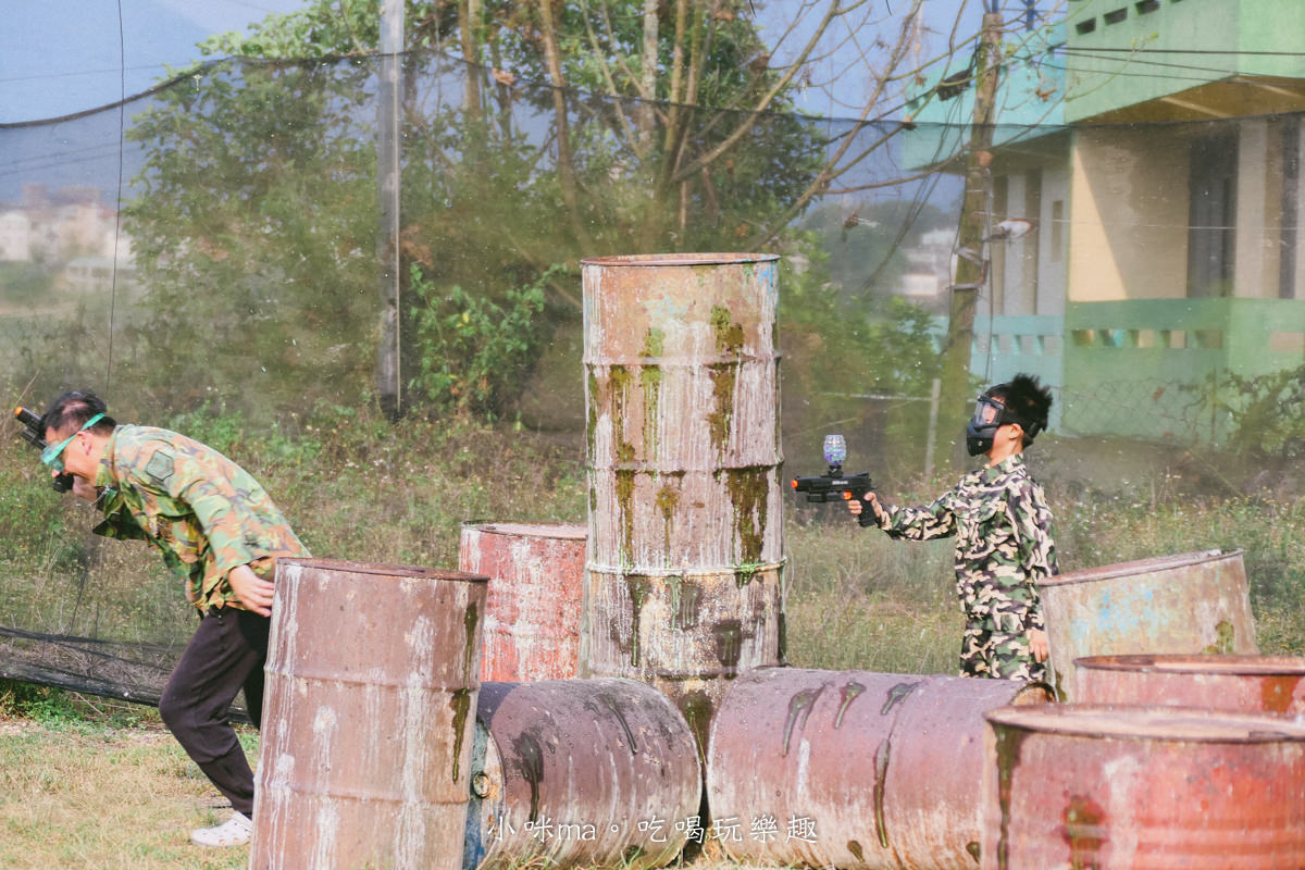 【南投景點】埔里漆彈場｜兒童水彈、漆彈 射擊團戰超好玩！內有價目表，近國道六號，埔里親子景點