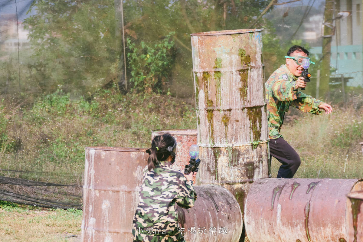 【南投景點】埔里漆彈場｜兒童水彈、漆彈 射擊團戰超好玩！內有價目表，近國道六號，埔里親子景點