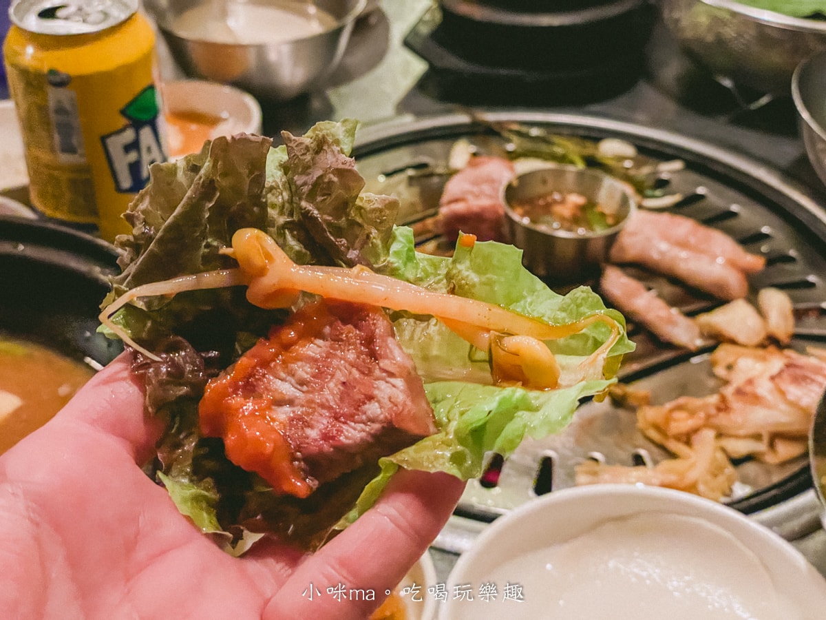 【釜山美食】釜山宅烤肉｜歐巴幫你烤肉~超香，超厚豬五花+酸白菜涮嘴解膩，來釜山必訪的歐巴燒肉