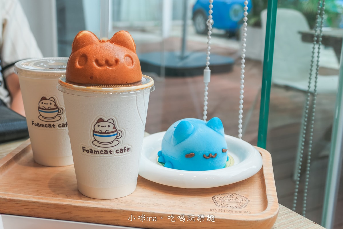 【台中美食】奶泡貓咖啡-民權店｜滿滿的咖波、奶泡貓超級療癒，讓貓貓蟲咖波陪你喝下午茶，台中景點