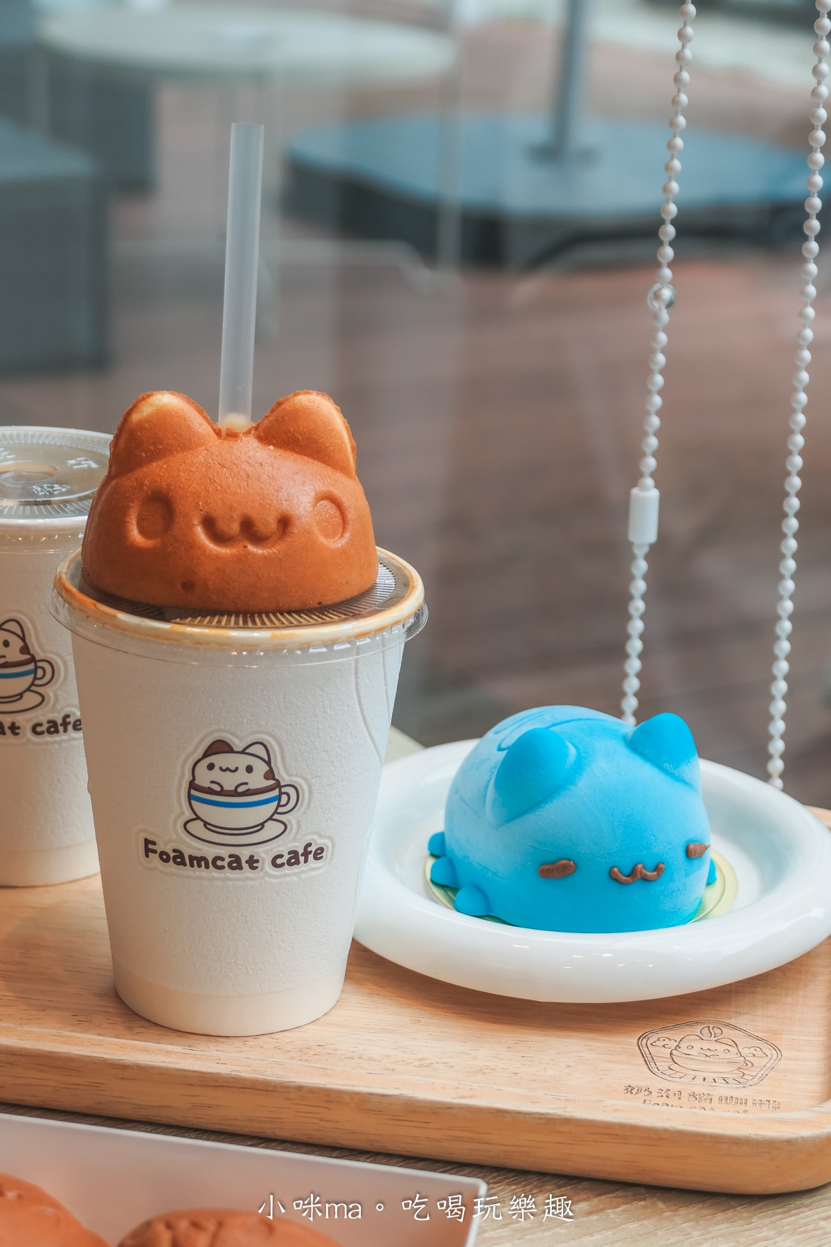 【台中美食】奶泡貓咖啡-民權店｜滿滿的咖波、奶泡貓超級療癒，讓貓貓蟲咖波陪你喝下午茶，台中景點