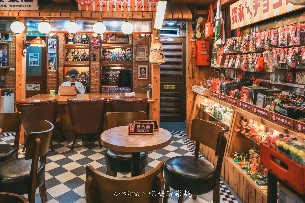 【國父紀念館美食】Museum Coffee 50年代博物館咖啡｜一秒走入日本昭和時代！滿滿古早味童玩、雜貨，好拍又能挖寶，平日不限時，捷運國父紀念館