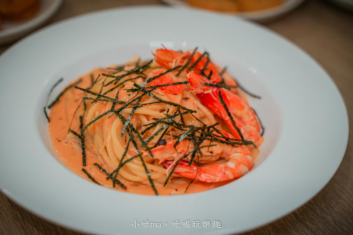 初義食午奶油鮮蝦明太子直麵