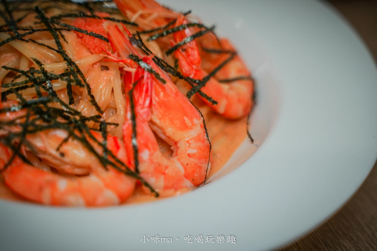 初義食午奶油鮮蝦明太子直麵
