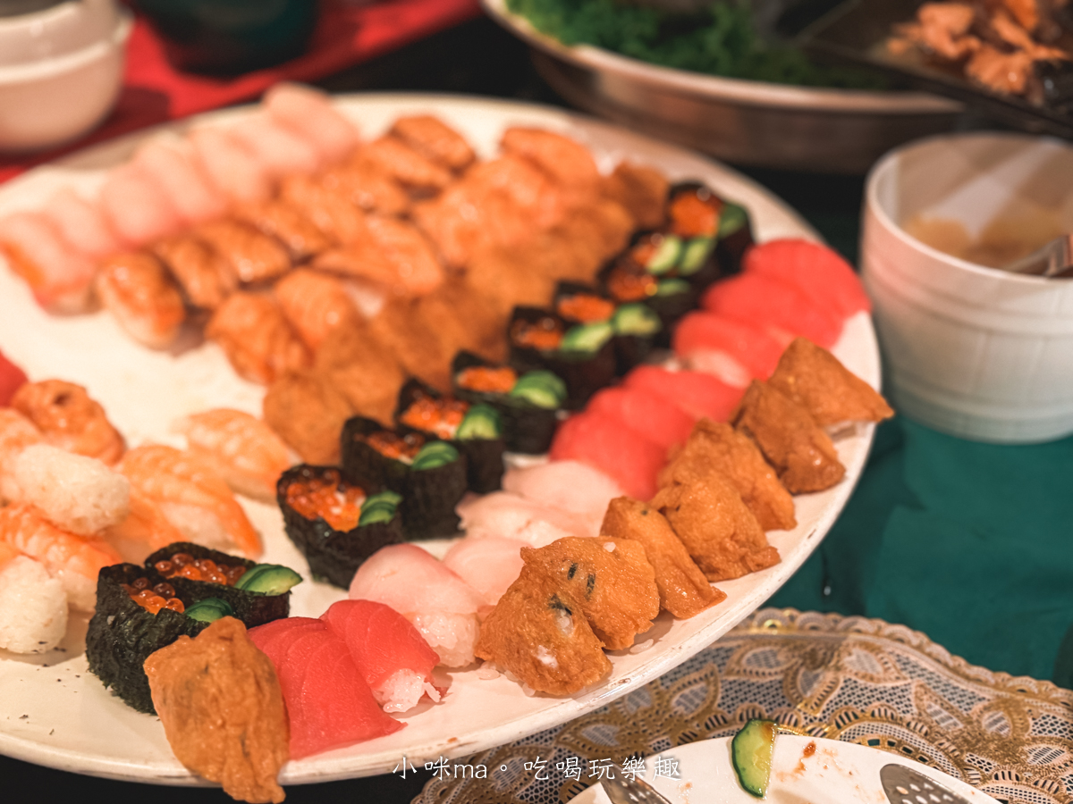 沾美西餐廳握壽司區 生魚片新鮮