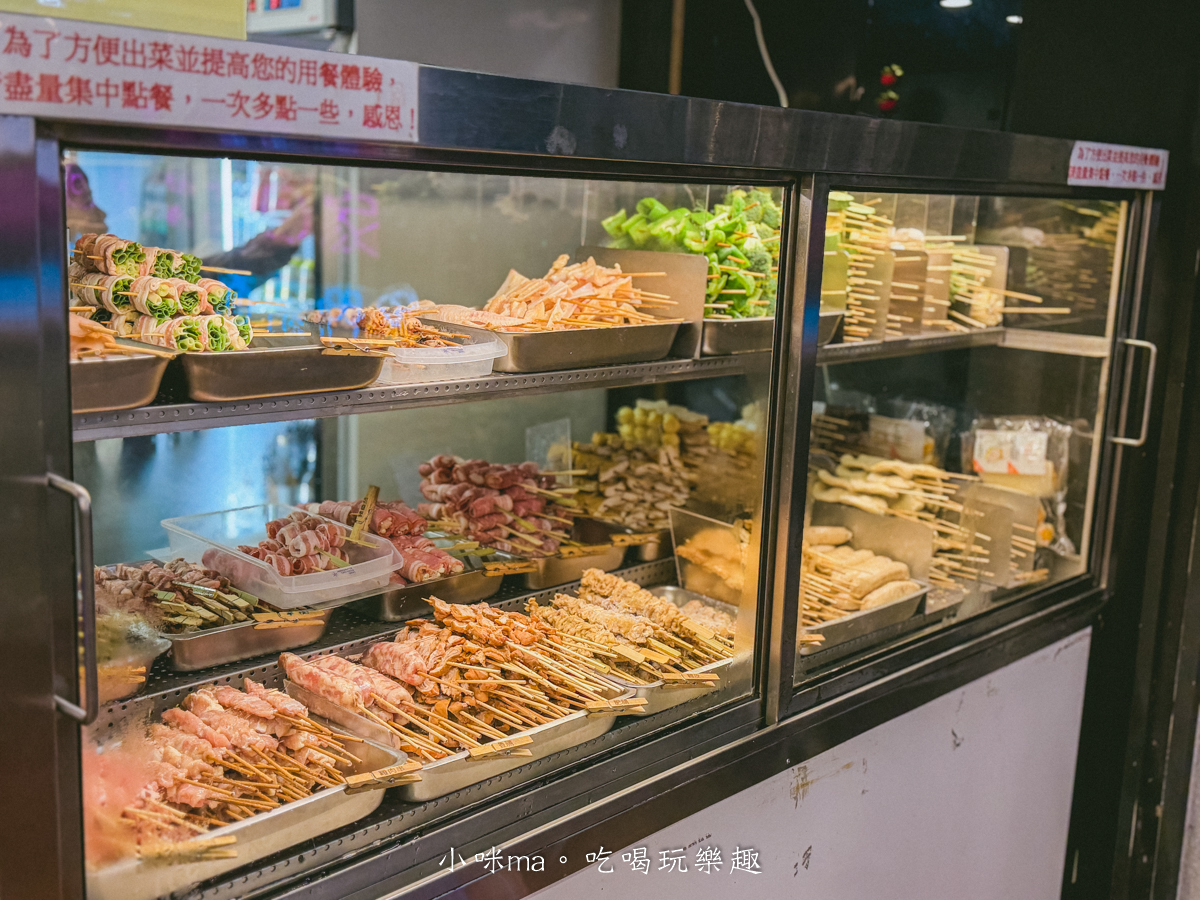 極品串燒自助夾取區，內湖少見自助式串燒體驗