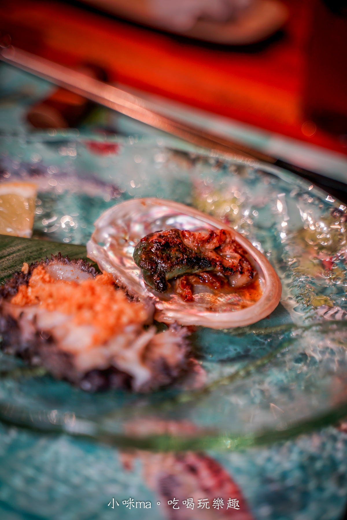 南非活鮑魚鐵板燒料理，新鮮高級海鮮